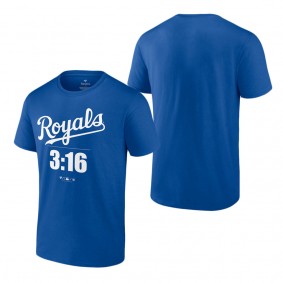 Stone Cold Steve Austin Kansas City Royals Royal Blue 3:16 T-Shirt