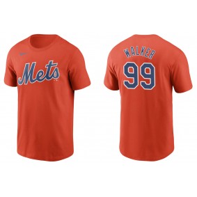 Men's New York Mets Taijuan Walker Orange Name & Number T-Shirt