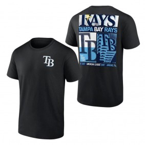 Men's Tampa Bay Rays Fanatics Branded Black In Good Graces T-Shirt