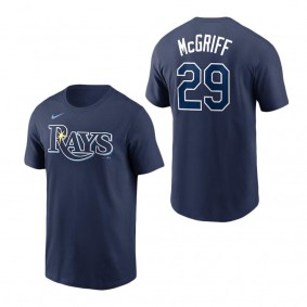 Men's Tampa Bay Rays Fred McGriff Nike Navy Name & Number T-Shirt