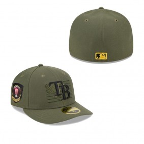 Men's Tampa Bay Rays Green 2023 Armed Forces Day Low Profile 59FIFTY Fitted Hat