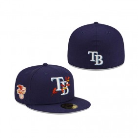 Tampa Bay Rays Leafy Front 59FIFTY Fitted Hat
