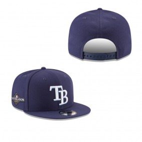 Men's Tampa Bay Rays Navy 2023 Postseason 9FIFTY Snapback Adjustable Hat