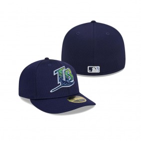 Men's Tampa Bay Rays Navy 2024 Batting Practice Low Profile 59FIFTY Fitted Hat