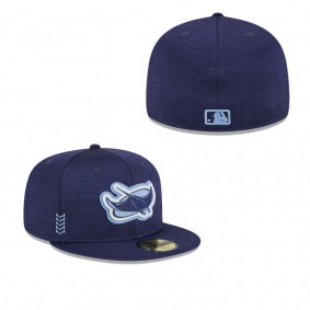 Men's Tampa Bay Rays Navy 2024 Clubhouse 59FIFTY Fitted Hat
