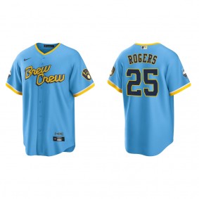 Brewers Taylor Rogers Powder Blue 2022 City Connect Replica Jersey