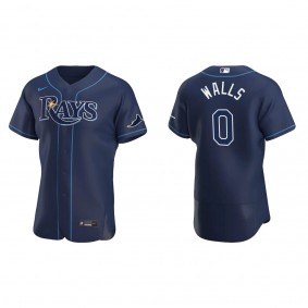 Rays Taylor Walls Navy Authentic Alternate Jersey