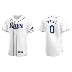Rays Taylor Walls White Authentic Home Jersey