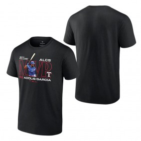 Men's Texas Rangers Adolis Garcia Fanatics Branded Black 2023 American League Champions MVP T-Shirt