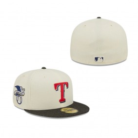 Texas Rangers Black Denim 59FIFTY Fitted Hat