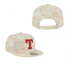 Men's Texas Rangers Cream Spring Training Leaf 9FIFTY Snapback Hat