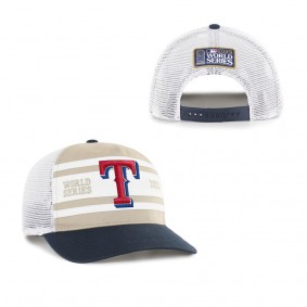 Men's Texas Rangers '47 Khaki 2023 World Series Super Stripe Hitch Adjustable Hat