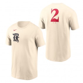 Men's Texas Rangers Marcus Semien Cream 2023 City Connect Name & Number T-Shirt