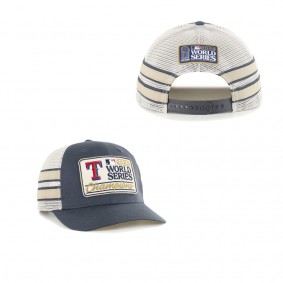 Men's Texas Rangers '47 Navy 2023 World Series Champions Trucker Adjustable Hat