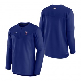 Men's Texas Rangers Nike Royal Authentic Collection Game Time Performance Half-Zip Top