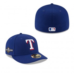 Men's Texas Rangers Royal 2023 Postseason Low Profile 59FIFTY Fitted Hat