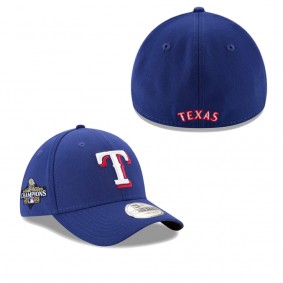 Men's Texas Rangers New Era Royal 2023 World Series Champions 39THIRTY Flex Hat
