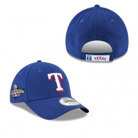 Men's Texas Rangers New Era Royal 2023 World Series Champions 9FORTY Adjustable Hat