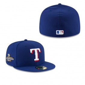 Men's Texas Rangers New Era Royal 2023 World Series Champions 59FIFTY Fitted Hat