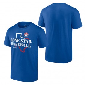 Men's Texas Rangers Fanatics Branded Royal 2023 World Series Hometown T-Shirt