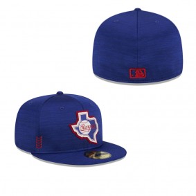 Men's Texas Rangers Royal 2024 Clubhouse 59FIFTY Fitted Hat