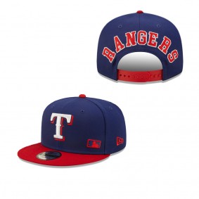Men's Texas Rangers Royal Red Flawless 9FIFTY Snapback Hat