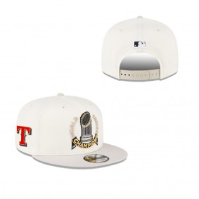 Men's Texas Rangers New Era White 2023 World Series Champions Parade 9FIFTY Snapback Adjustable Hat