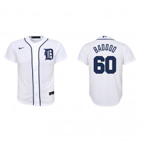 Youth Detroit Tigers Akil Baddoo White Replica Home Jersey