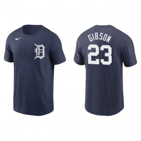 Men's Detroit Tigers Kirk Gibson Navy Name & Number Nike T-Shirt