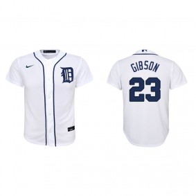 Youth Detroit Tigers Kirk Gibson White Replica Home Jersey