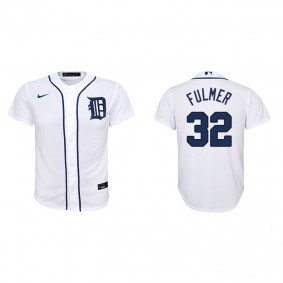 Youth Detroit Tigers Michael Fulmer White Replica Home Jersey
