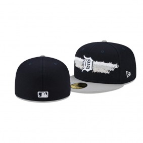 Detroit Tigers Scribble Navy 59FIFTY Fitted Hat