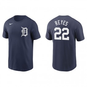 Men's Detroit Tigers Victor Reyes Navy Name & Number Nike T-Shirt