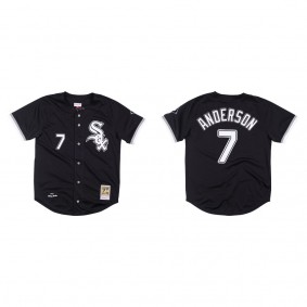Tim Anderson Chicago White Sox Black 1993 Bo Jackson Authentic Jersey
