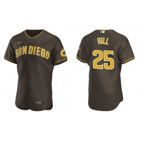 Men's San Diego Padres Tim Hill Brown Authentic Road Jersey