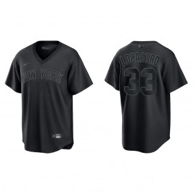 Tim Locastro New York Yankees Black Pitch Black Fashion Replica Jersey