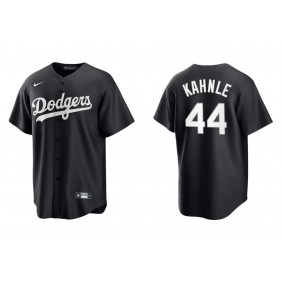Men's Los Angeles Dodgers Tommy Kahnle Black White Replica Official Jersey