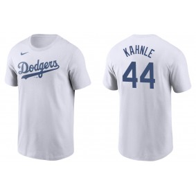 Men's Los Angeles Dodgers Tommy Kahnle White Name & Number T-Shirt