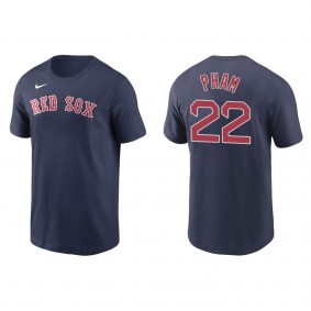 Red Sox Tommy Pham Navy Name & Number T-Shirt