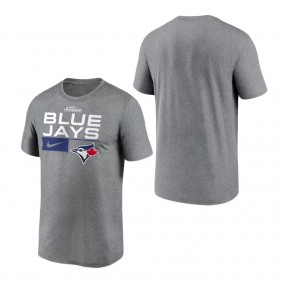 Men's Toronto Blue Jays Nike Heather Charcoal 2023 Postseason Legend Performance T-Shirt