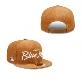 Toronto Blue Jays Corduroy Script 9FIFTY Snapback Hat
