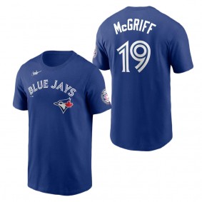 Men's Toronto Blue Jays Fred McGriff Nike Royal Name & Number Hall of Fame T-Shirt