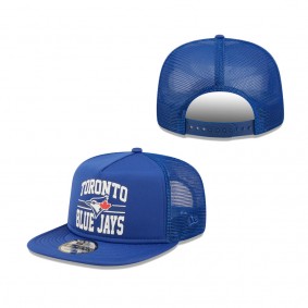 Toronto Blue Jays New Era Logo 9FIFTY Trucker Snapback Hat Royal