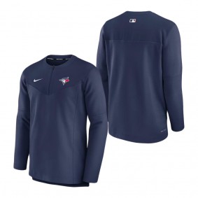 Men's Toronto Blue Jays Nike Navy Authentic Collection Game Time Performance Half-Zip Top