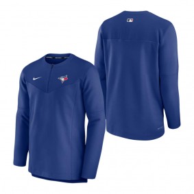 Men's Toronto Blue Jays Nike Royal Authentic Collection Game Time Performance Half-Zip Top