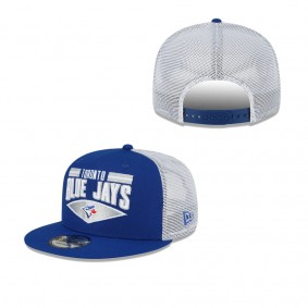 Men's Toronto Blue Jays Royal White Base Trucker 9FIFTY Snapback Hat