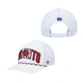 Men's Toronto Blue Jays White Flag Flutter Hitch Snapback Hat