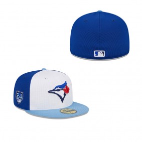 Men's Toronto Blue Jays White Powder Blue 2024 Spring Training 59FIFTY Fitted Hat