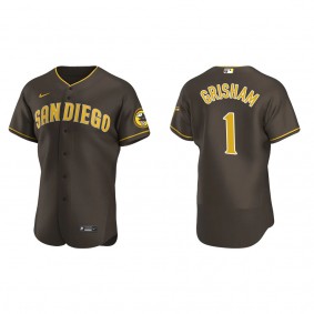 Trent Grisham Men's San Diego Padres Nike Brown Road Authentic Jersey