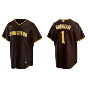 Trent Grisham Men's San Diego Padres Nike Brown Road Replica Jersey